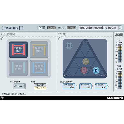 TC Electronic Fabrik R - Multiple Reverb Plug-In for PowerCore
