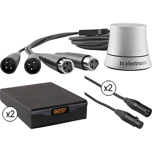 TC Electronic Analog Stereo Volume Control & Stabilizing Isolation Pad Kit for Small-Sized Studio Monitors