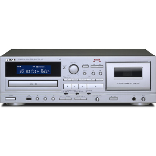 Teac AD-850-SE CD Player, Cassette & USB Player/Recorder (Silver)