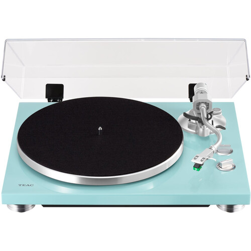 Teac TN-400BT-X Three-Speed Manual Turntable with Bluetooth (Turquoise Blue)