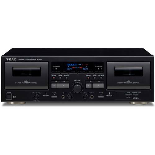 Teac TEAC W-1200 Double Cassette Deck (Black)