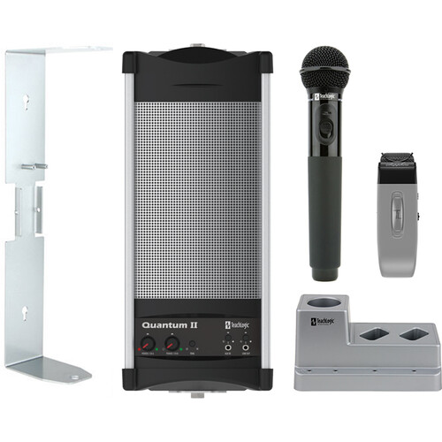 TeachLogic Quantum II All-in-One Wireless Sound System with Hands-Free + Handheld Mics, Charger
