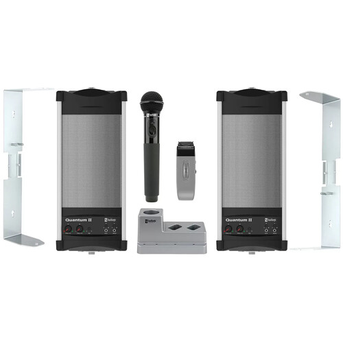 TeachLogic Dual Quantum II All-in-One Wireless Sound System with Hands-Free + Handheld Mics & Charger