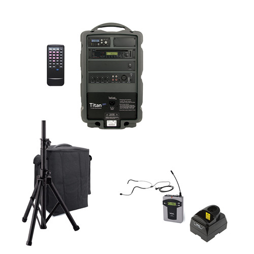 TeachLogic PA-850B Titan Neo Sound System with Bluetooth, Wireless Bodypack and Headband Microphone