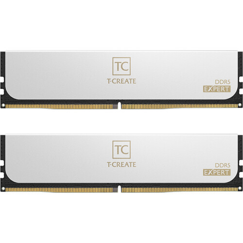 TEAMGROUP 48GB T-Create Expert DDR5 6400 MHz UDIMM Memory Kit (2 x 24GB, White)