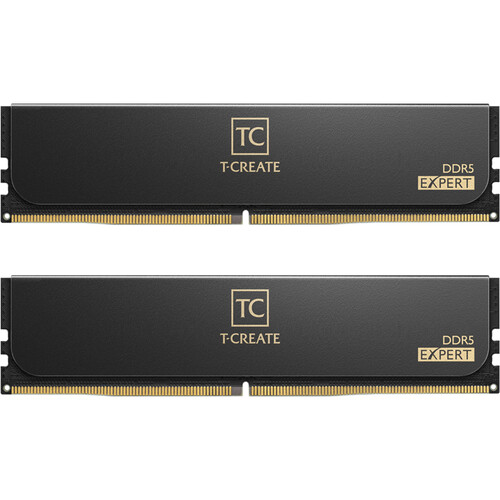 TEAMGROUP 96GB T-Create Expert DDR5 6400 MHz UDIMM Memory Kit (2 x 48GB, Black)