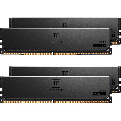 TEAMGROUP 128GB T-Create Master DDR5 6000 MHz ECC RDIMM Memory Kit (4 x 32GB)