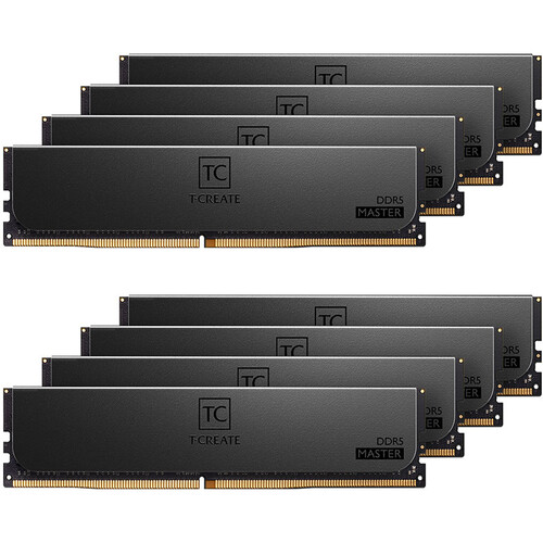 TEAMGROUP 256GB T-Create Master DDR5 6400 MHz ECC RDIMM Memory Kit (8 x 32GB)