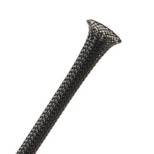Techflex Clean Cut Sleeving (0.25" Diameter, 25' Length, Black)