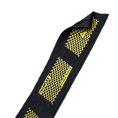Techflex Dura Race Carpet-Mount Cable Sleeving (4" Width, 6' Length, Safety Stripe)