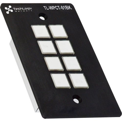 TechLogix Networx Wall Plate Controller with RS232, RS485, IR, Relay & Mini-USB Ports