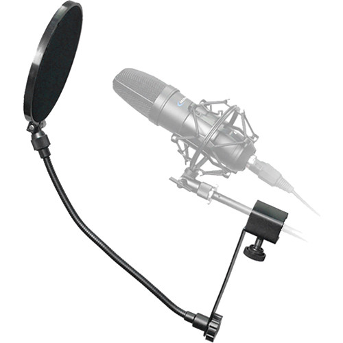 Technical Pro MKPF1 6" Clamp on Microphone Pop Filter (Black)