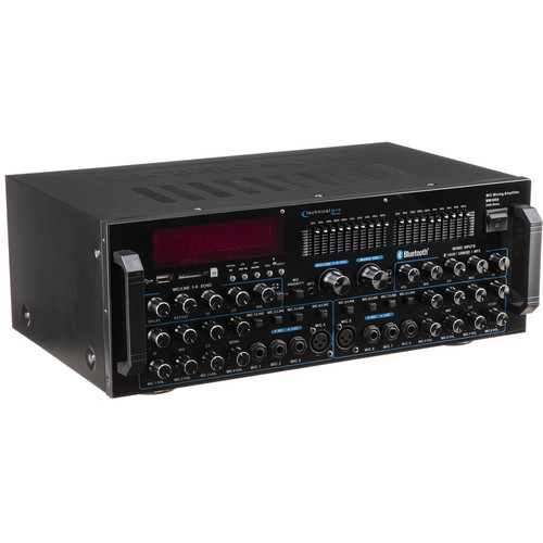 Technical Pro MM3000 Pro Mic Mixing Amp With USB, SD Card, and Bluetooth Inputs