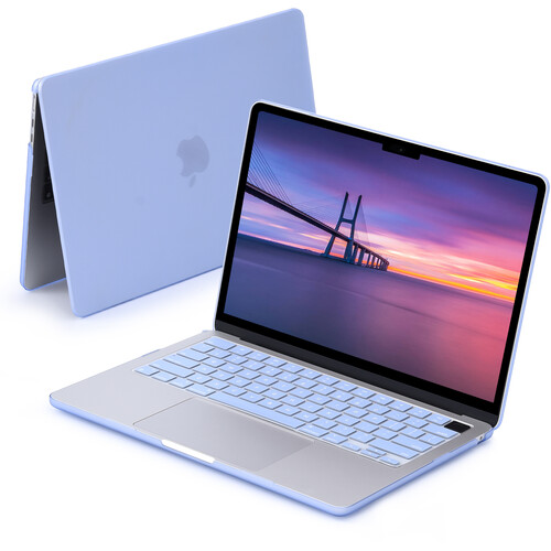 TechProtectus Colorlife Hard-Shell Case for 13" MacBook Air M2 to M5 (Serenity Blue)
