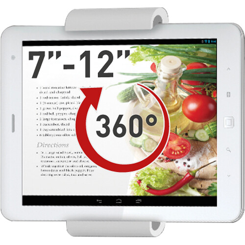 TechProtectus T50 Barkan Premium 360 Rotating Wall Mount for 7 to 12" Tablets (White)