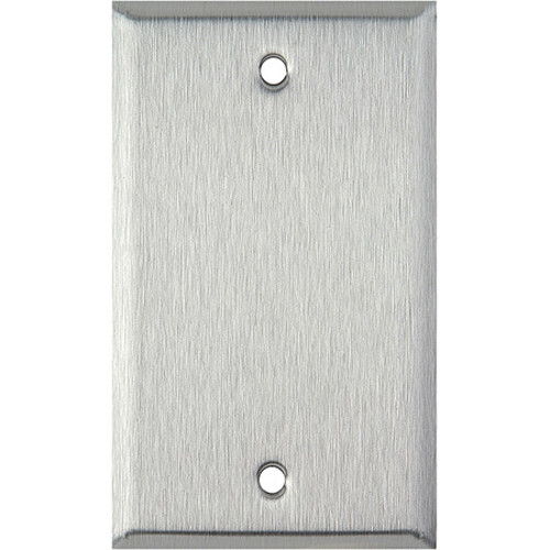 TecNec 1-Gang Blank Wall Plate (Brown Lexan)