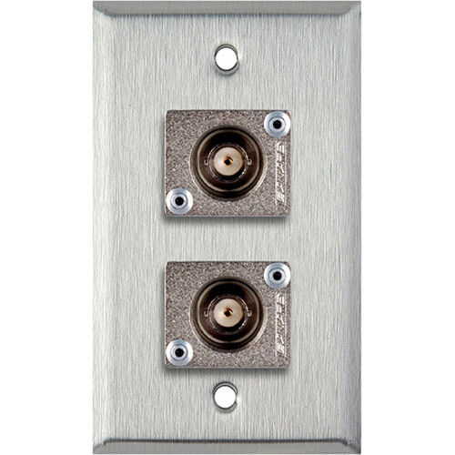 TecNec Dual Canare 12G-SDI BNC Feed-Through Connector WPLW-1104