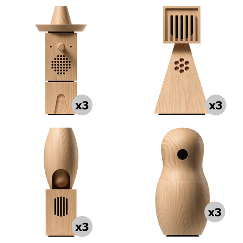 teenage engineering CH-8 Choir Kit (3 Carlo, 3 Gisela, 3 Hatshepsut, 3 Olga)