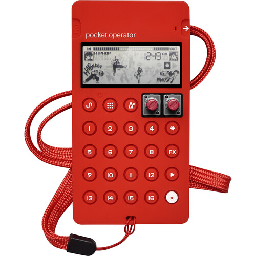 teenage engineering CA-X Silicone Pro Case for Pocket Operator PO-133 Street Fighter (Red)