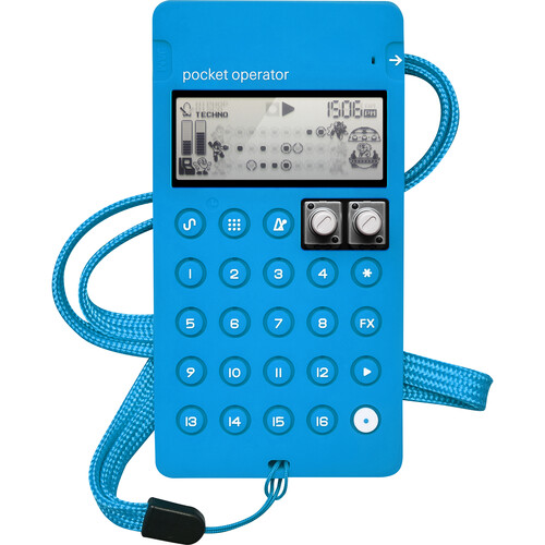 teenage engineering CA-X Silicone Pro Case for Pocket Operator PO-128 Mega Man (Blue)