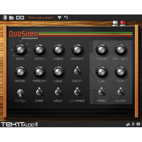 Tek'it Audio DubSiren - Siren Sound Generating Software (Download)
