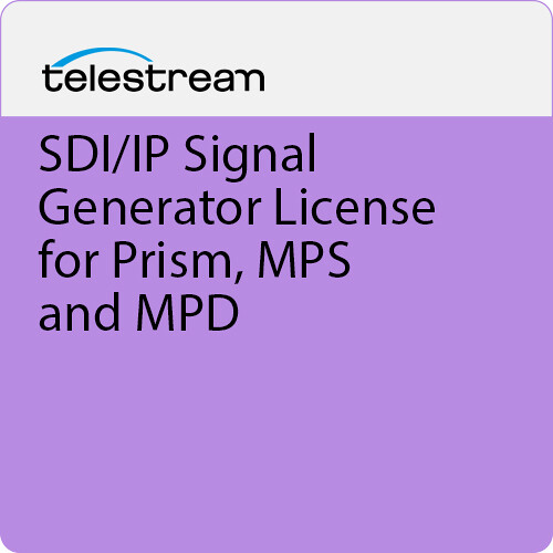 Telestream SDI/IP Signal Generator License for Prism, MPS and MPD