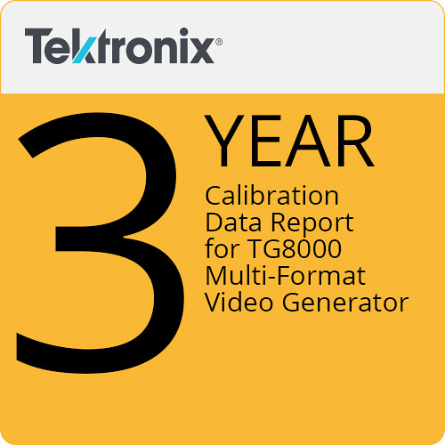 Telestream 3-Year Calibration Data Report for TG8000 Video Generators