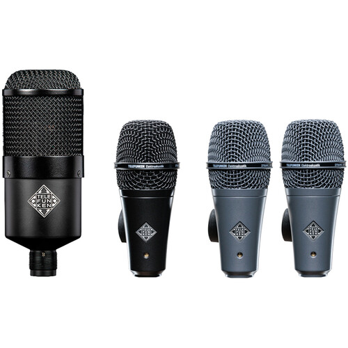 Telefunken DD4 Dynamic Microphone System for Drum Kits (4 Mics)