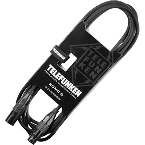 Telefunken SGMC-5 Stage Series Microphone Cable with Straight XLR Connectors (16.2')