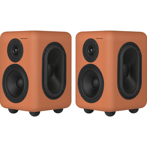Telegrapher RACCOON Active Analog 2-Way Nearfield Studio Monitor (Jaipur Orange, Pair)