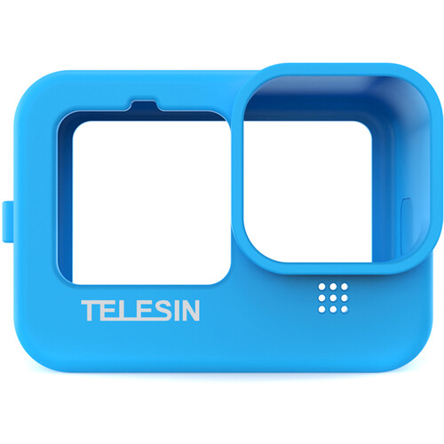 TELESIN Protective Silicone Case with Lanyard for Select GoPro HERO Cameras (Blue)