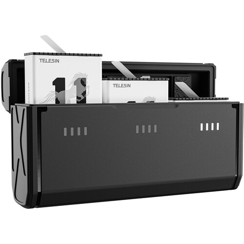 TELESIN 3-Channel Pocket Charger Kit with 2 x Stamina Batteries for GoPro HERO11/10/9