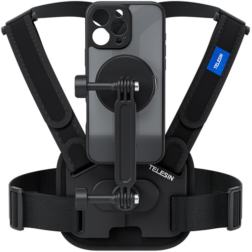 TELESIN Elastic Sports Chest Strap for iPhone 16 Pro Max