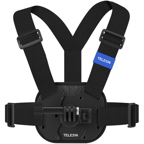TELESIN Vest Chest Strap with Quick Release for Action Cameras (Black)