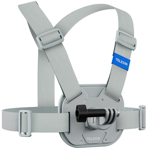 TELESIN Vest Chest Strap with Quick Release for Action Cameras (Gray)