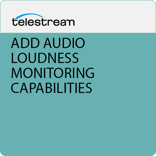 Telestream ADD AUDIO LOUDNESS MONITORING CPBLITIS