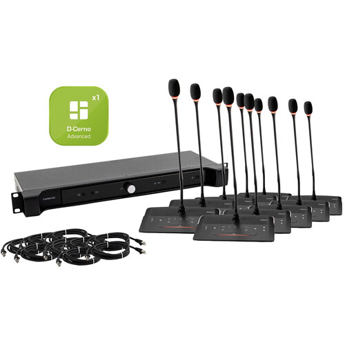 TELEVIC DCerno Decide Conferencing System Bundle (5 Microphones)