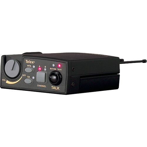 RTS TR-800 2-Channel Beltpack Transceiver with 5F Connector (HE: 590 to 608 MHz Transmit / 500 to 518 MHz Receive)
