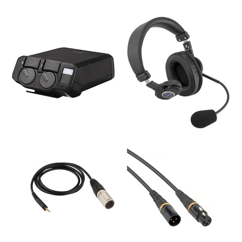 RTS 2-Channel Portable Beltpack Communications Kit with Single-Sided Headset