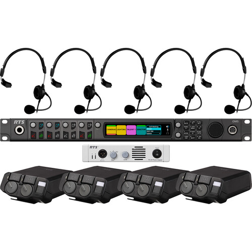 RTS OMS OMNEO Main Station Analog Partyline Entry-Level Intercom Kit