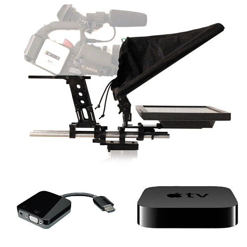 Telmax TRITON T15B 15" Teleprompter & Apple TV Kit for AirPlay Mirroring