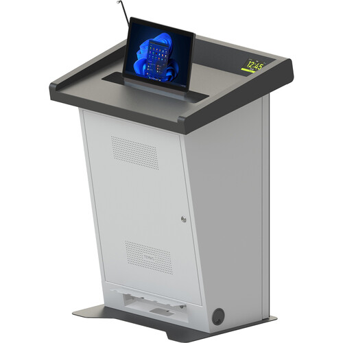 TEMAS TM23S Digital Lectern 15" Multi Touch Retractable Speaker Screen