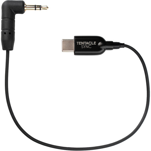 Tentacle Sync Right-Angle 3.5mm TRS to USB-C Timecode Cable (9.8")