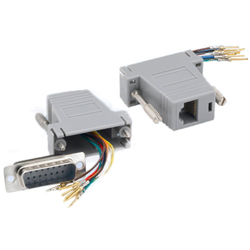 Tera Grand DB15 Male to RJ45 Female Modular Adapter (Gray)