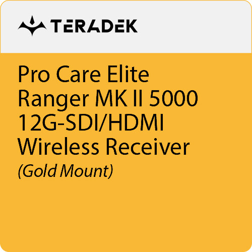 Teradek Pro Care Elite Annual Subscription for Ranger MK II 5000 Receiver (Gold Mount)