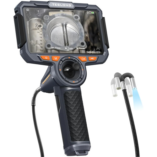 Teslong TF600 Articulating Dual-Lens Inspection Camera with 6" Screen