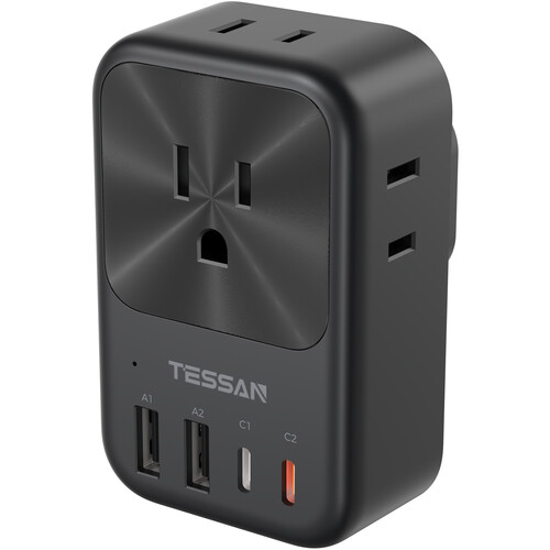 Tessan US to UK AC/USB Travel Adapter