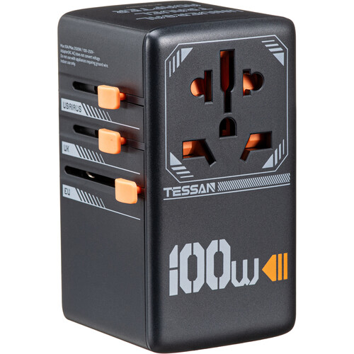 Tessan 100W Universal Travel Adapter with USB Charging