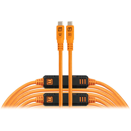 Tether Tools TetherPro Optima USB-C Cable (31', High-Visibility Orange)