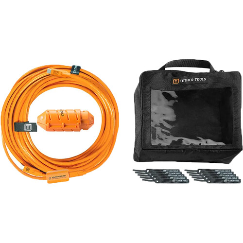 Tether Tools TetherBoost Pro USB-C Cable System (31', Orange)
